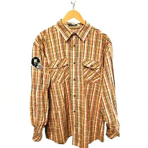 Rocawear Retro Y2K 90s Rare Long-sleeved Embroidered Plaid Shirt